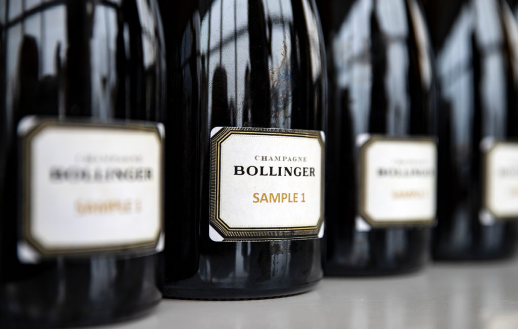 Bottles of vins clairs from Bollinger
