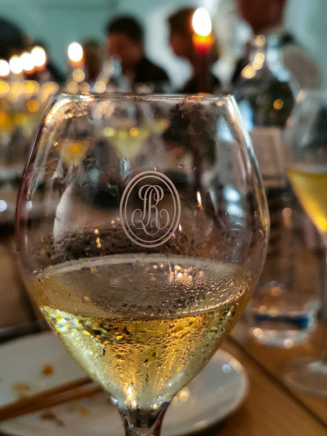 A champagne glass from Maison Roederer