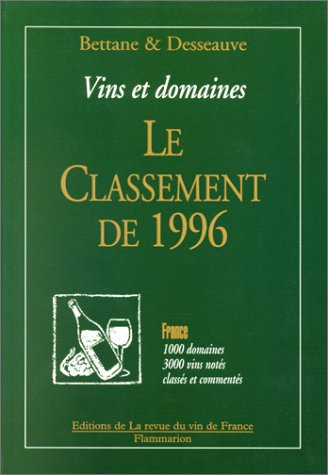 First wine guide of the Revue du vin de France of 1996
