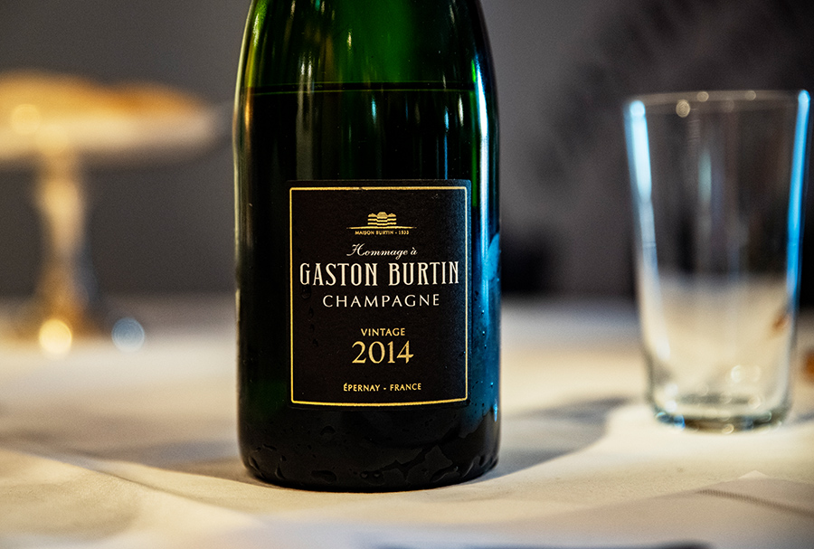 A bottle of champagne from Maison Burtin