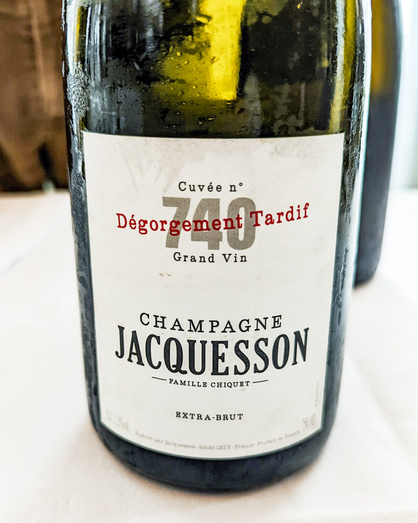 A bottle of Champagne from Jaquesson