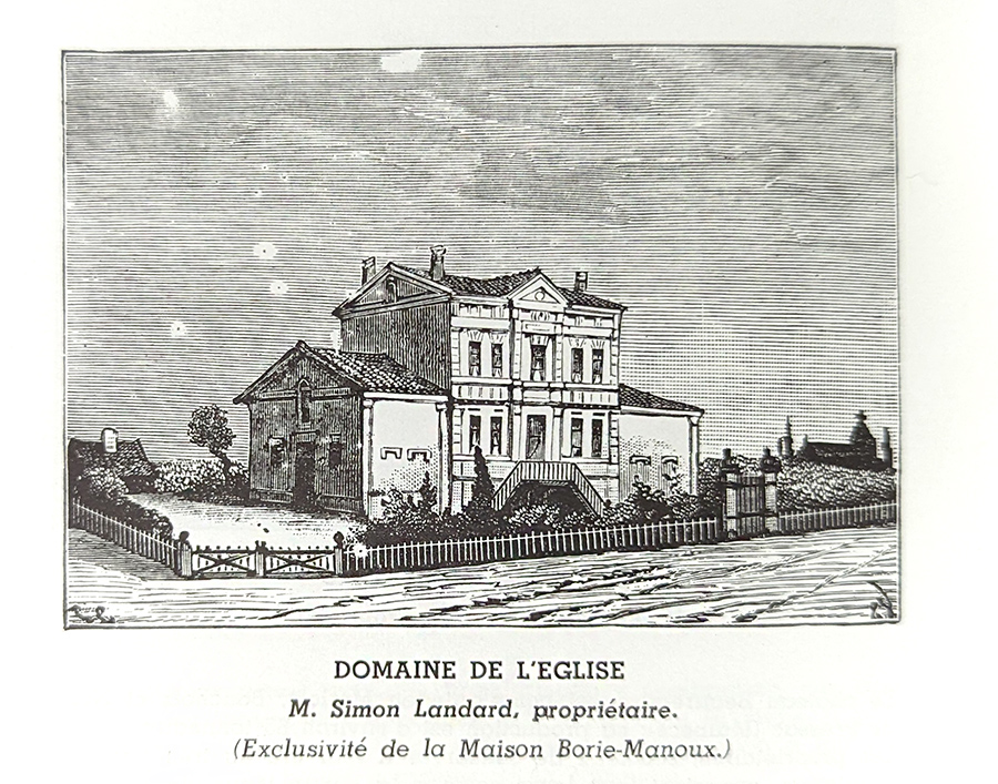 Copperplate of Domaine de L'Eglise