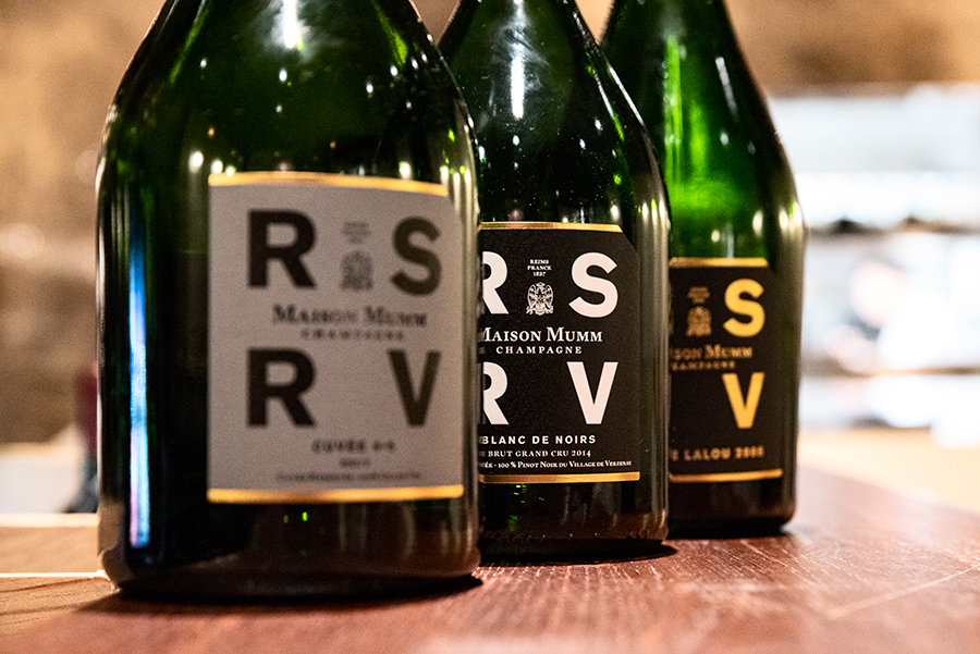 Threee bottles of the new RSRV-range
