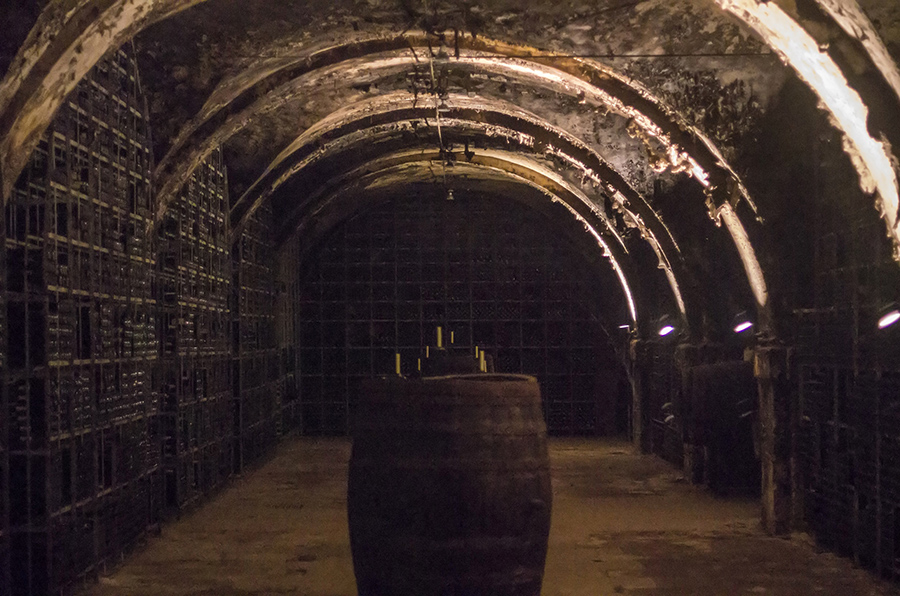 Kabinett cellar at Eberbach Abbery