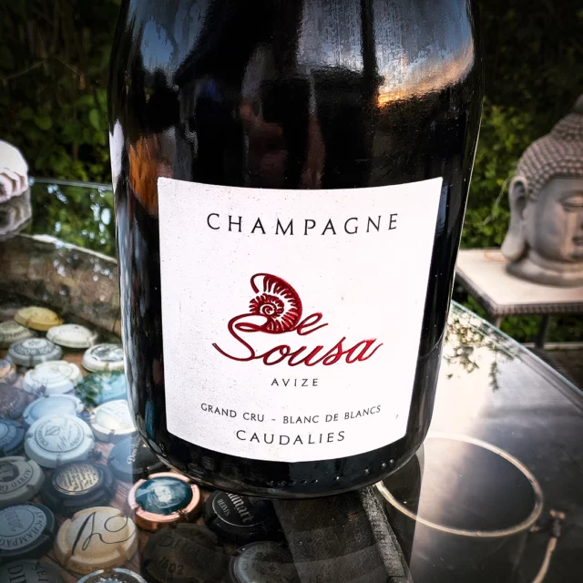 Did you know that “Caudalie” is a unit of measurement for the length of a taste impression? Erick de Sousa couldn't have chosen a more fitting name for his top cuvées. This non-vintage Blanc de Blancs Champagne from Avize certainly has plenty of it. Chardonnay from old vines, with 15 percent new oak. On the nose, mirabelle plums, brioche, and a touch of well-integrated oak—on the palate, the enormously creamy texture is particularly impressive. Between the poles of power and finesse, the wine is firmly on the side of the former, but very skillfully so. 🥂
#champagne #champagner #champagnelover #champagnelovers #growerchampagne #blancdeblancs #avize #avizegrandgru #champagnedesousa #desousacaudalies